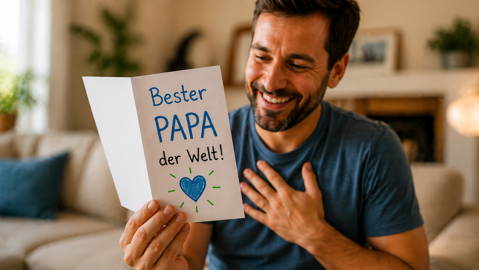 Bester Papa der Welt Moment