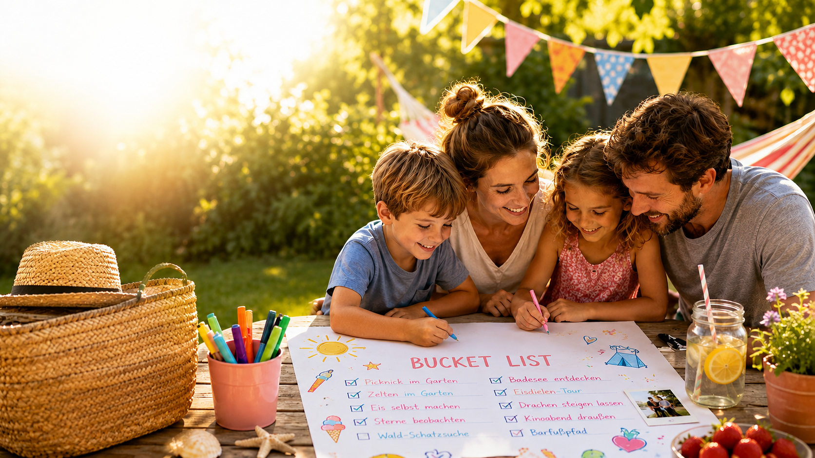 Bucket List Sommerferien: 50 Ideen für Familien