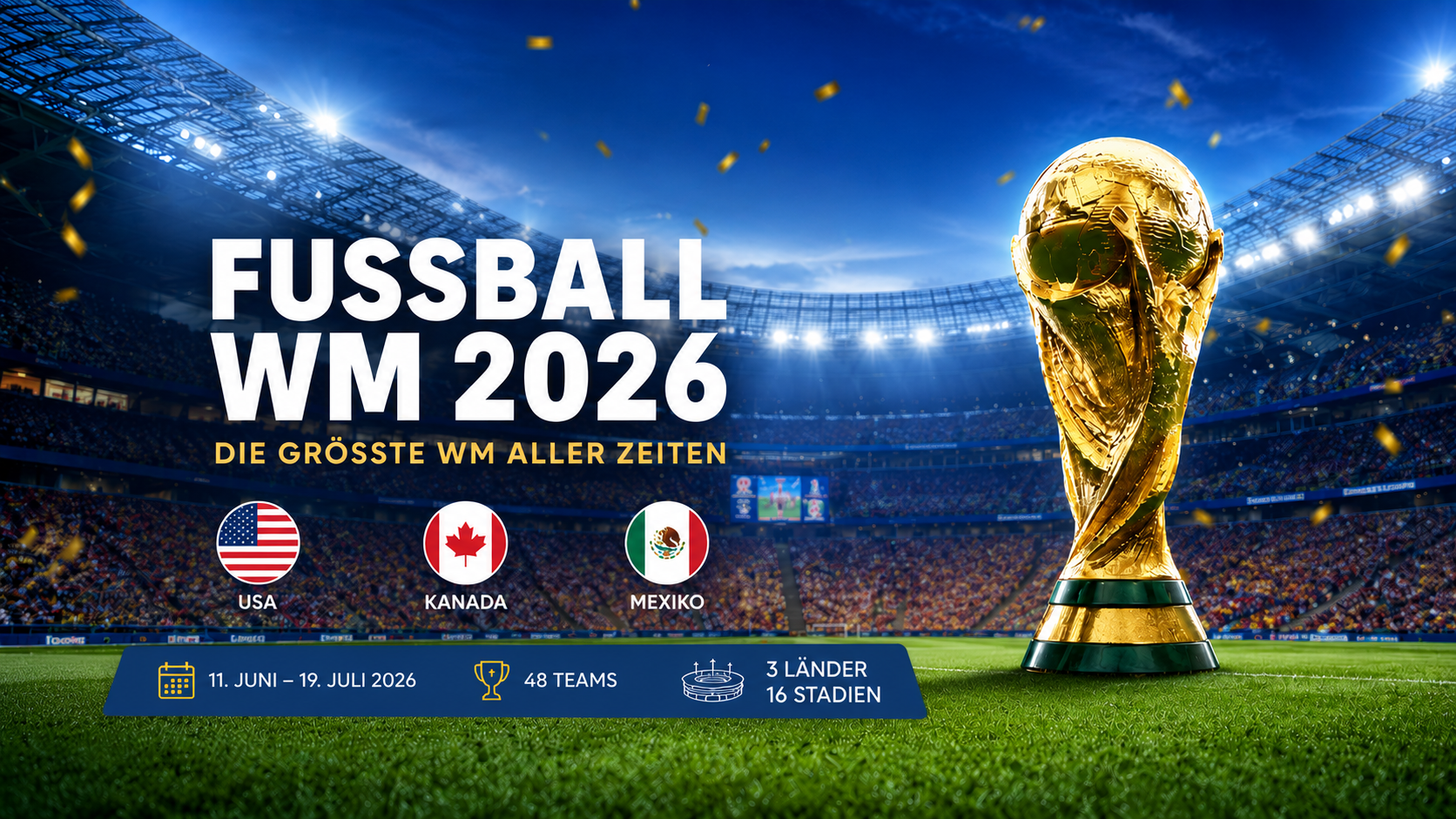 Fußball-WM 2026: Die größte Weltmeisterschaft aller Zeiten!