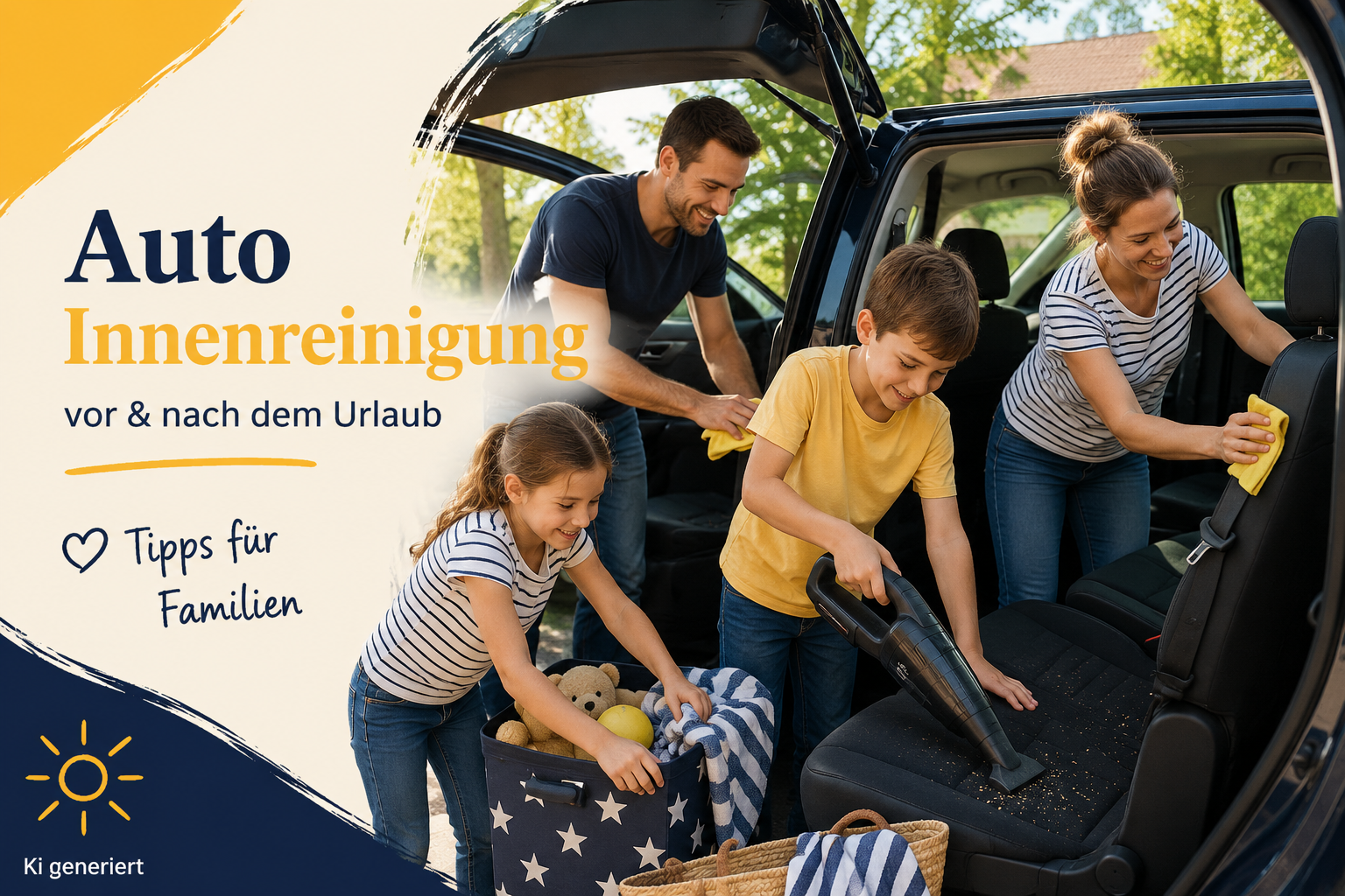 Auto Innenreinigung: Tipps vor und nach dem Urlaub