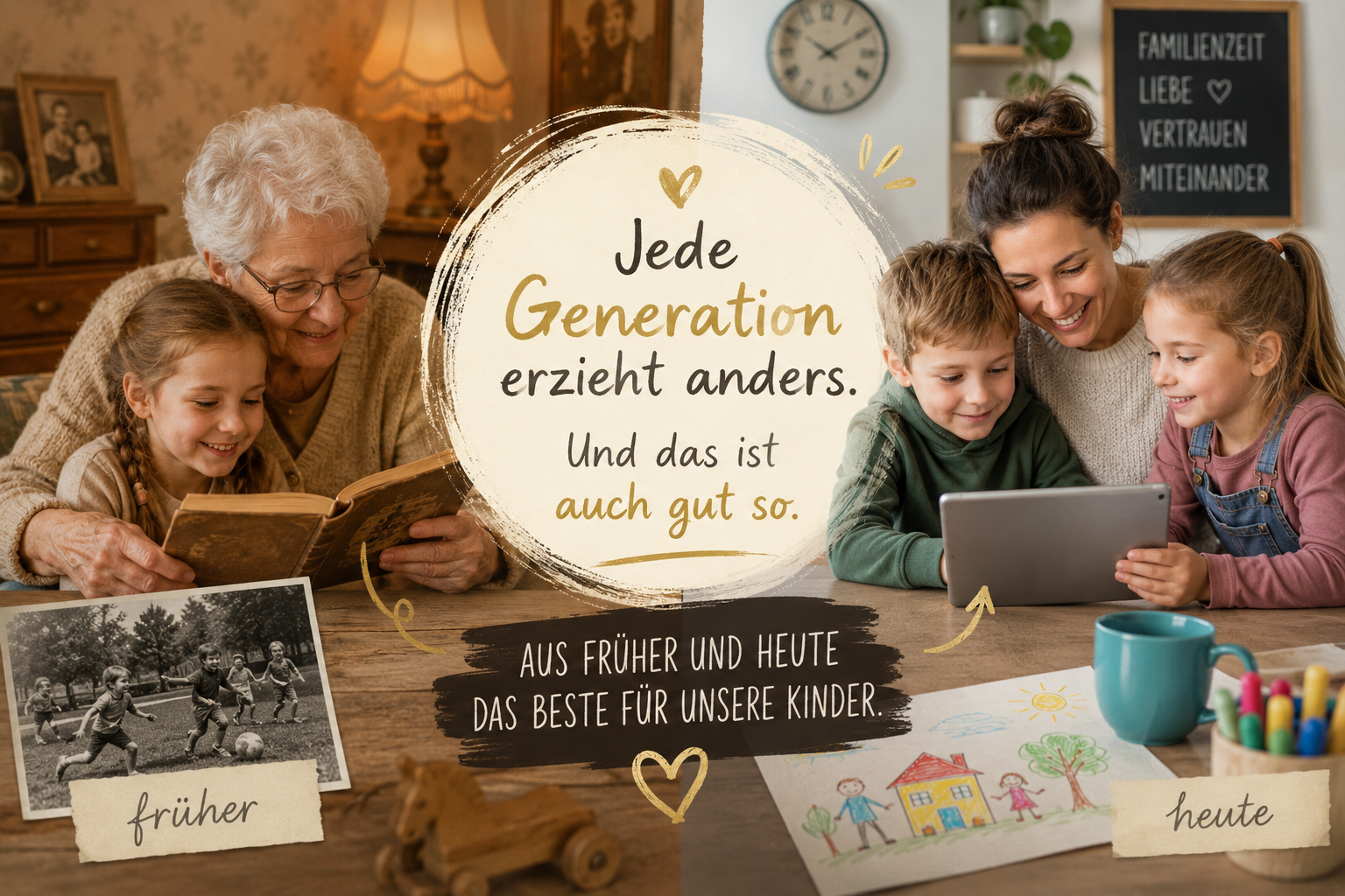 Erziehung früher und heute: Was Kinder wirklich brauchen