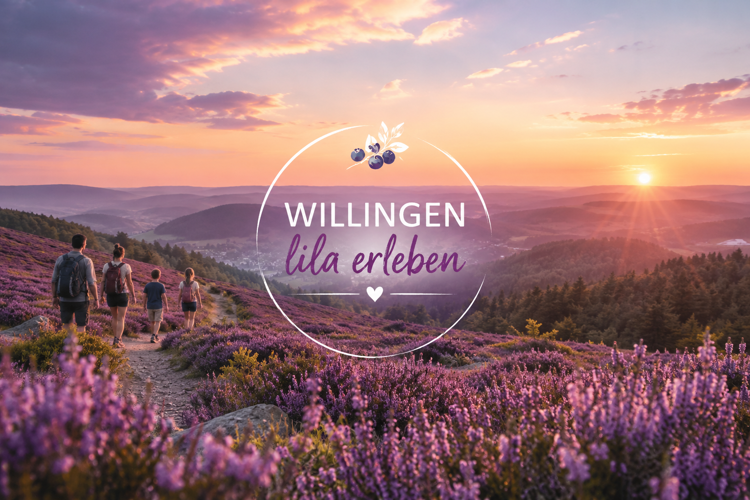Heideblüte in Willingen: Wenn aus Blaubeeren lila Berge werden