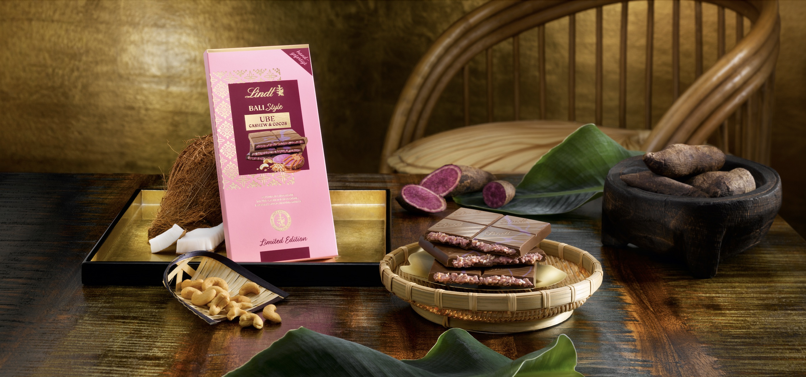 Lindt Bali Style Chocolade: Ube, Kokos und Cashew